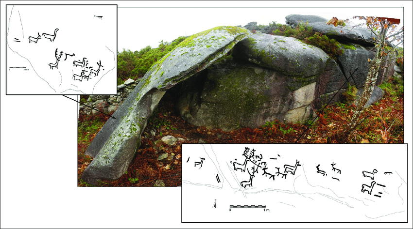 Aspecto-general-de-Pedra-Xestosa-Laxe-A-Coruna-con-la-situacion-y-calco-de-los-paneles