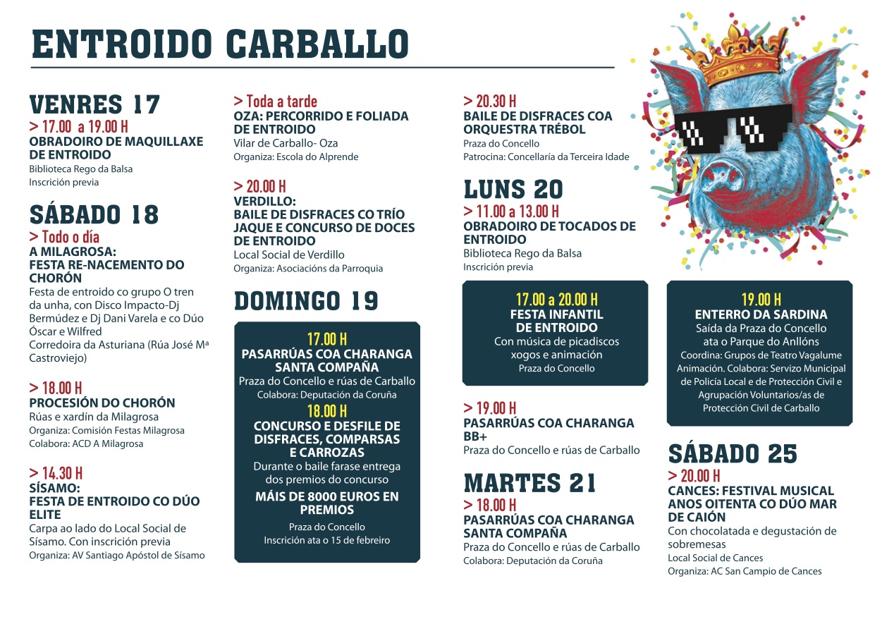 Programa Entroido Carballo 2023