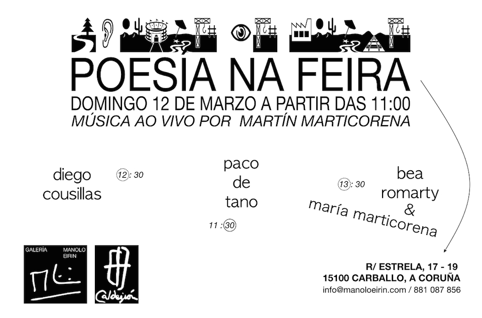 cartel poesia na feira carballo