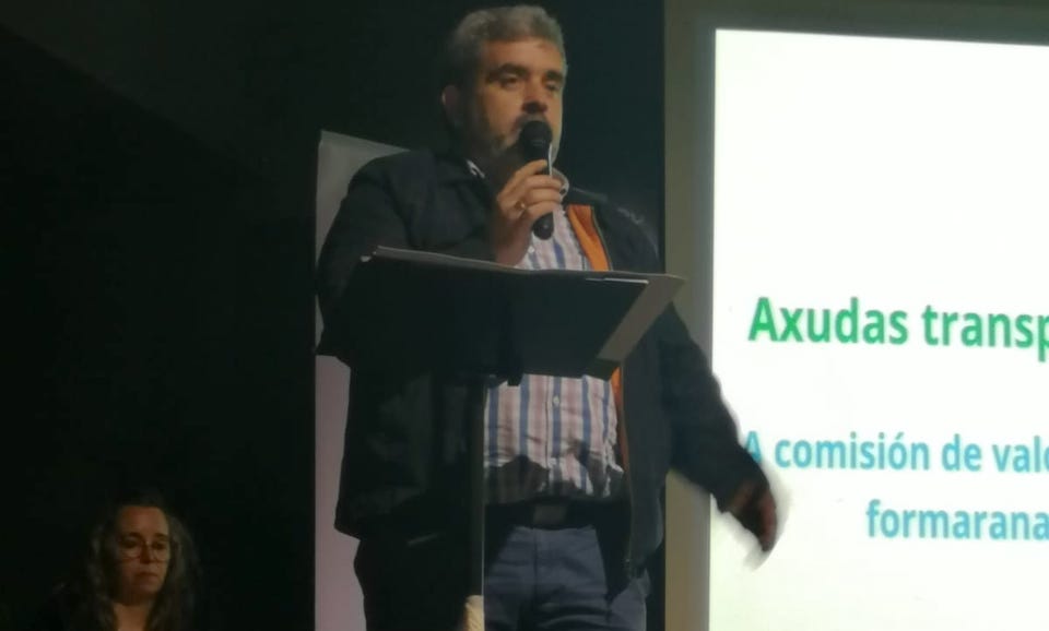 Juan Vidal na Presentacion do Partido Galego de Ponteceso na Teyma