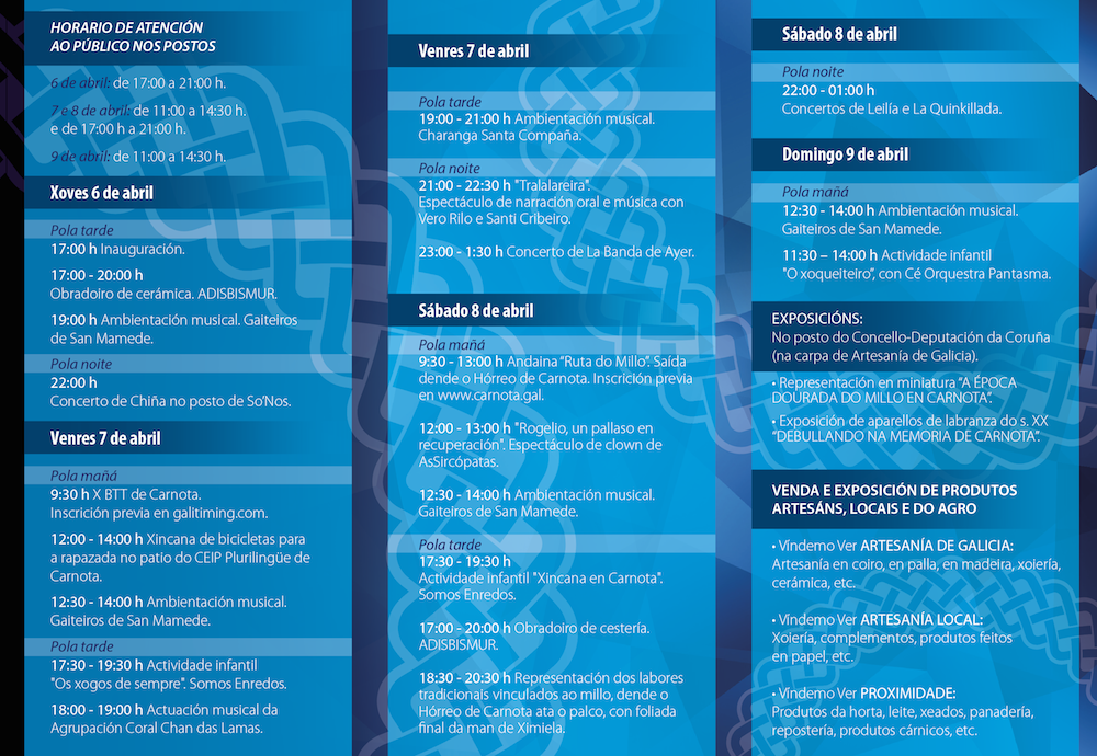 Porgrama Mostra VindemoVer Carnota 2023