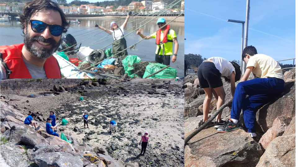 Limpeza Mar de Fabula en Camarinas