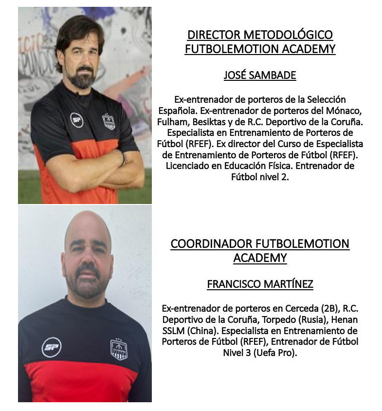 Jose Sambade e Fran Martinez Porteiros Futbol Emotion