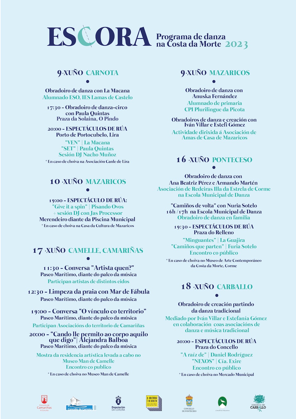 PROGRAMA ESCORA 2023 Costa da Morte