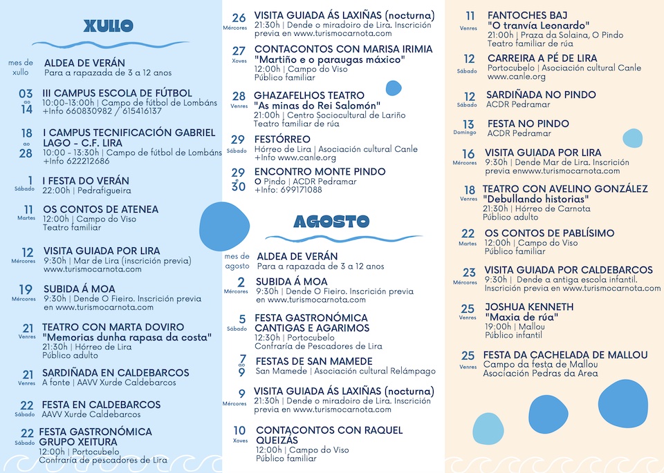 Programa Veran Carnota 2023 2