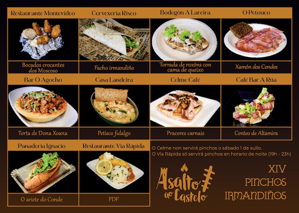 Diptico Pinchos Irmandinos Asalto Castelo Vimianzo 2023 2