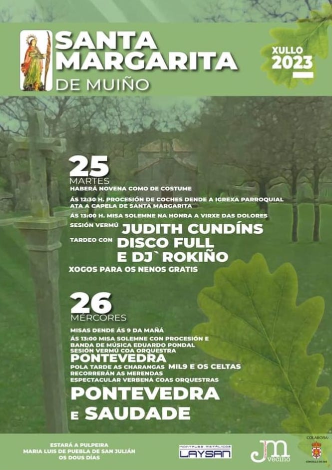 Festas SAnta Margarita do MUino Zas