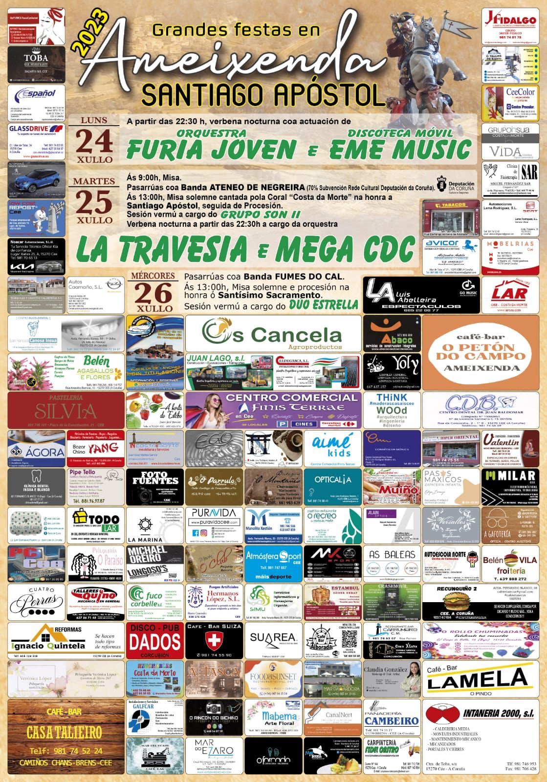 Festas do Apostolo de Ameixenda - Xullo 2023