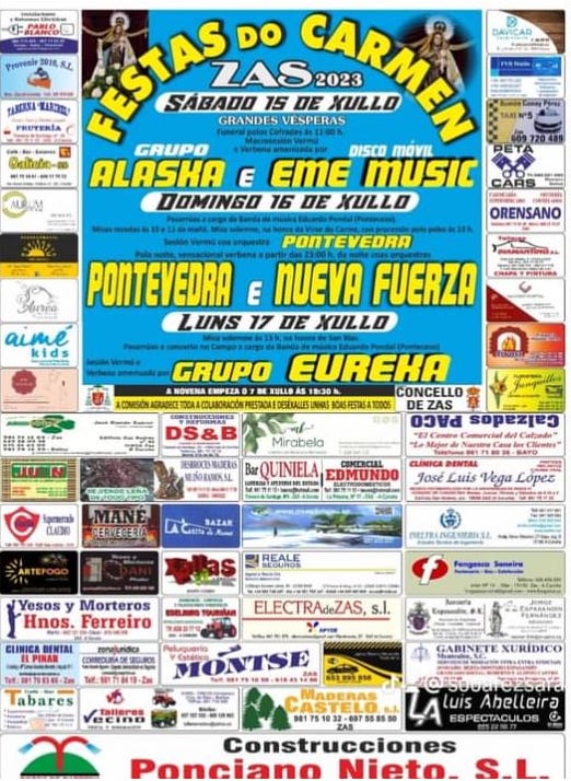 Festas do Carme de Zas 2023
