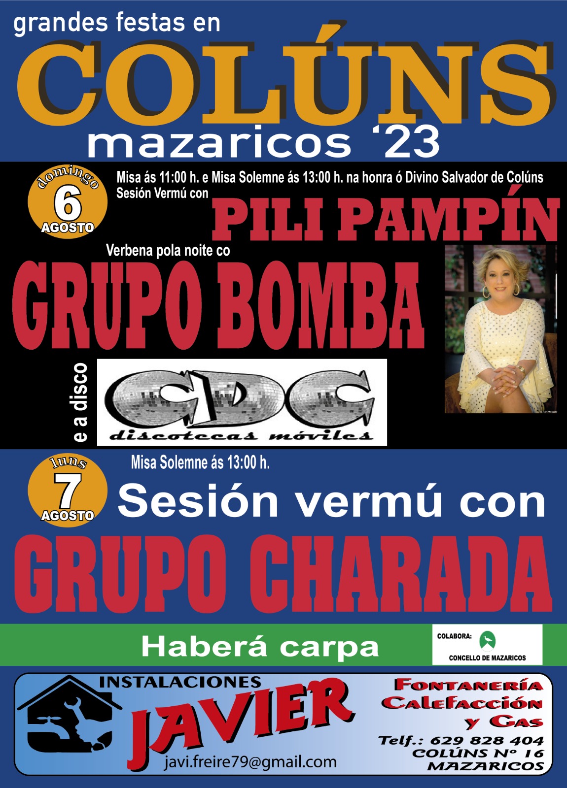 Festas de Coluns-Mazaricos 2023