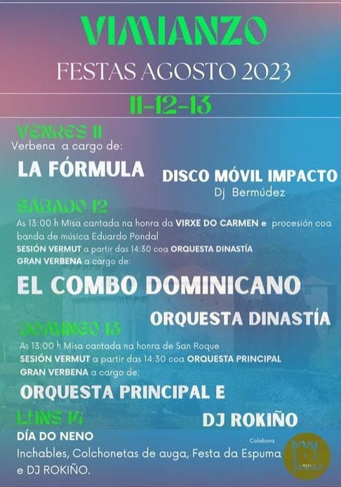 Festas de Agosto de Vimianzo 2023