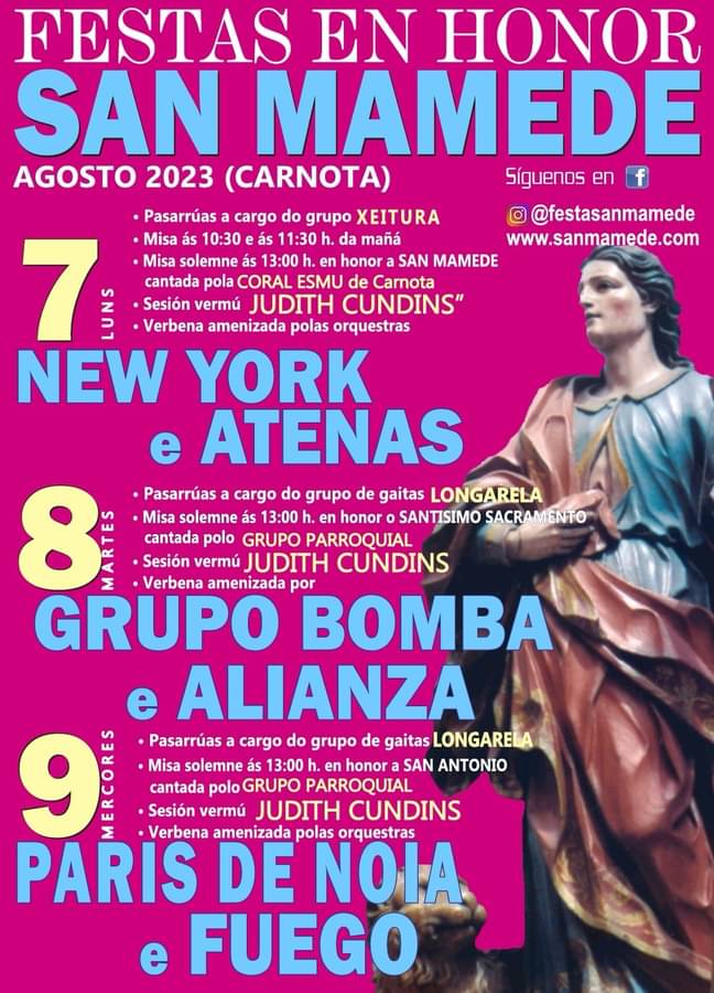 Festas de San Mamede-Carnota 2023