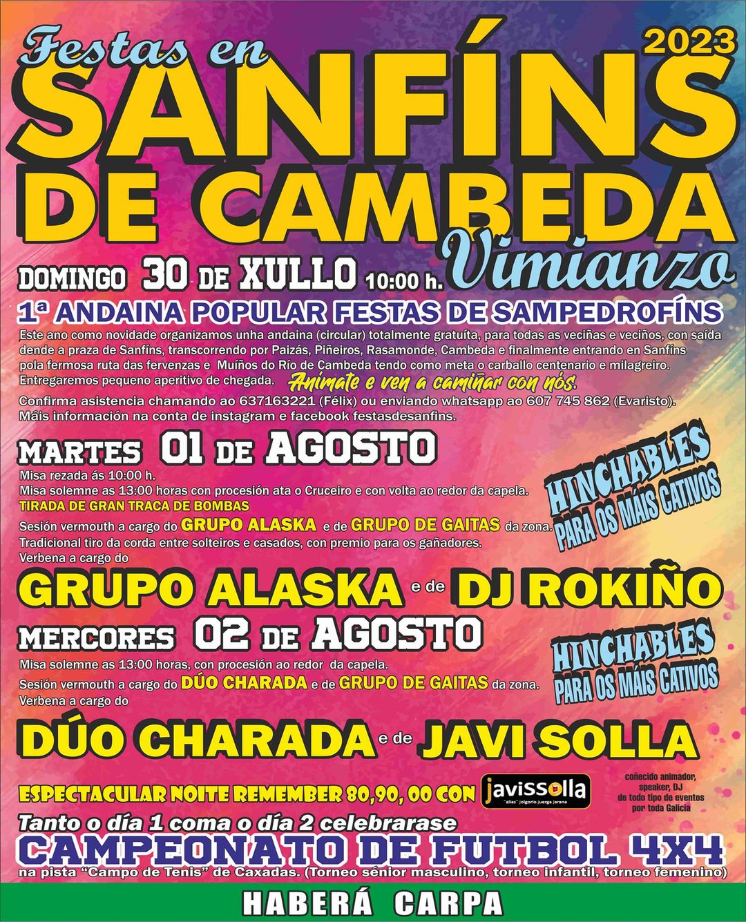 Festas de San Fins de Cambeda 2023