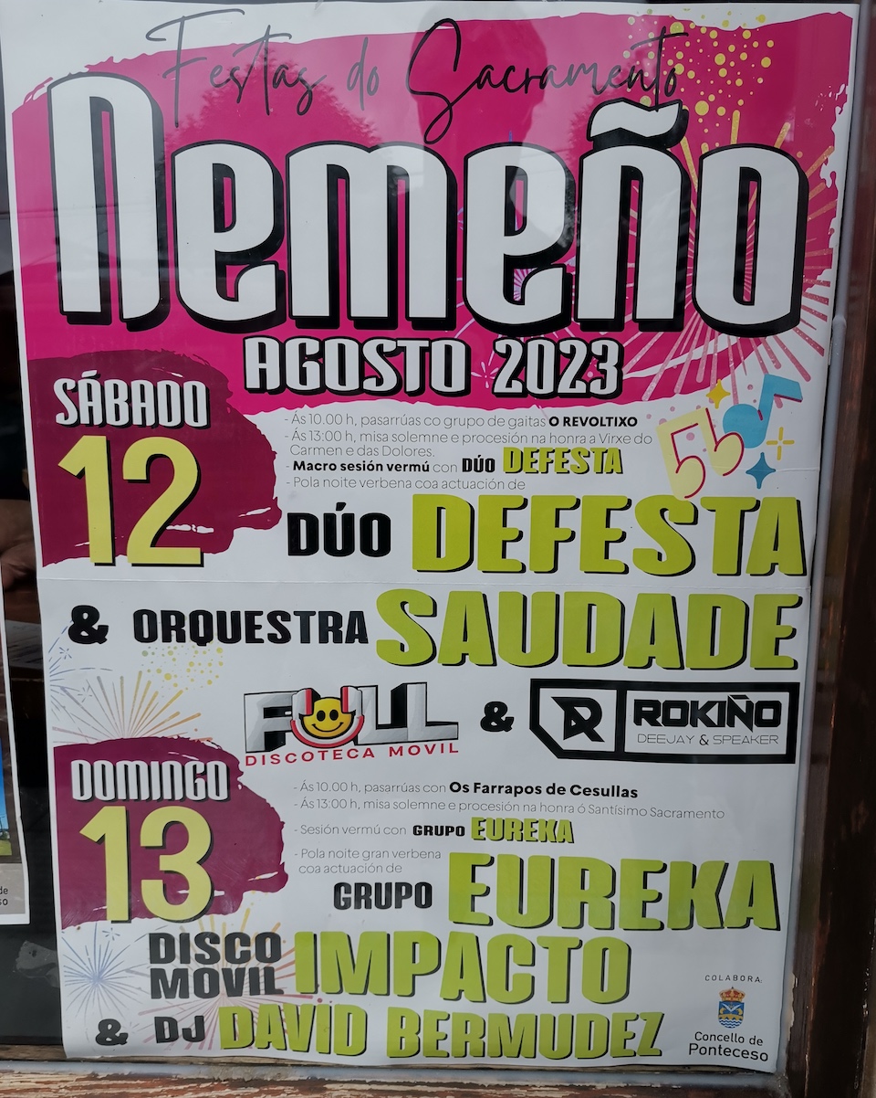 Festas de Nemeno-Ponteceso 2023