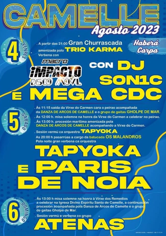 Festas de Camelle 2023