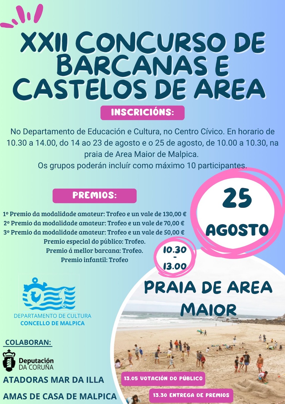 Concurso de Castelos de Area e Barcanas Malpica 2023