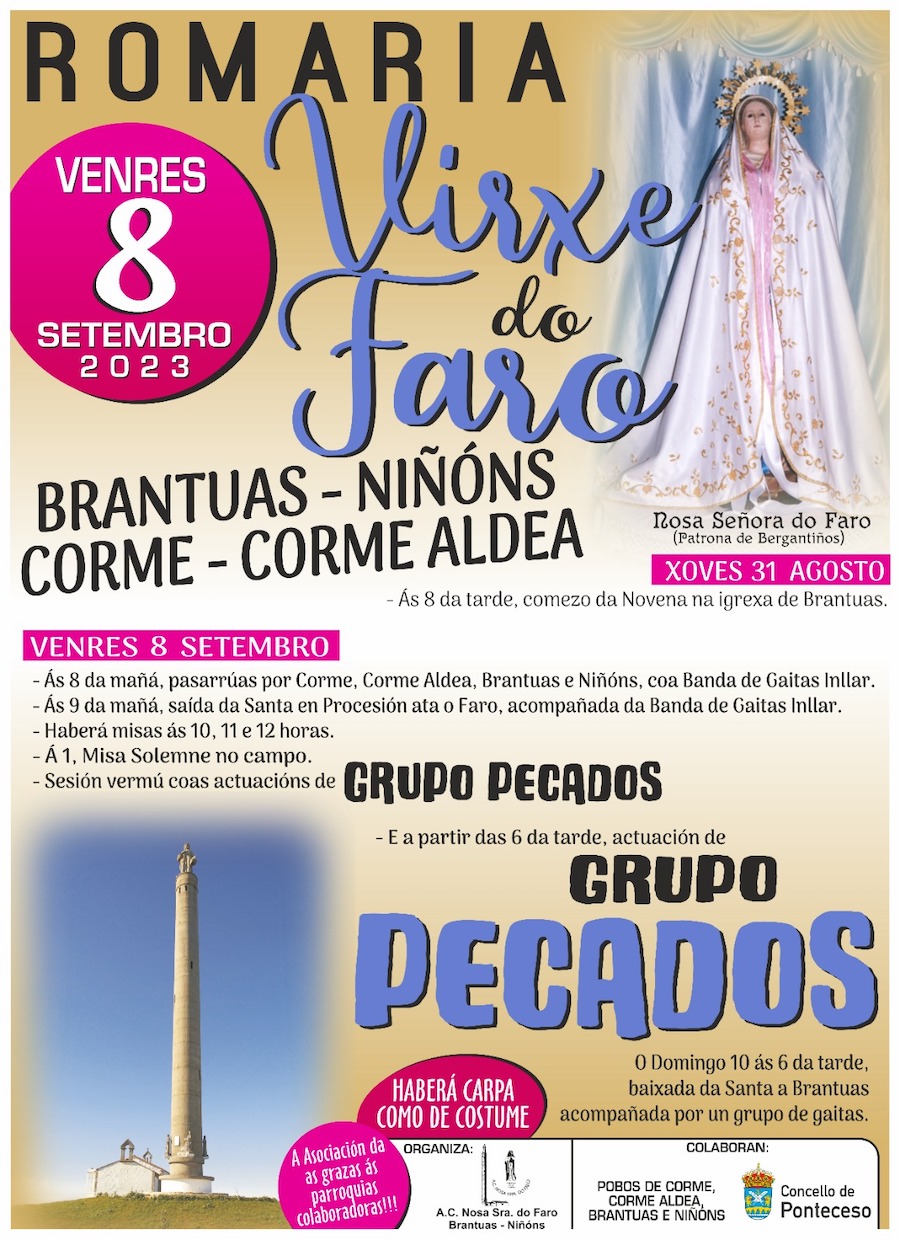 Romaria da Virxe do Faro de brantuas 2023
