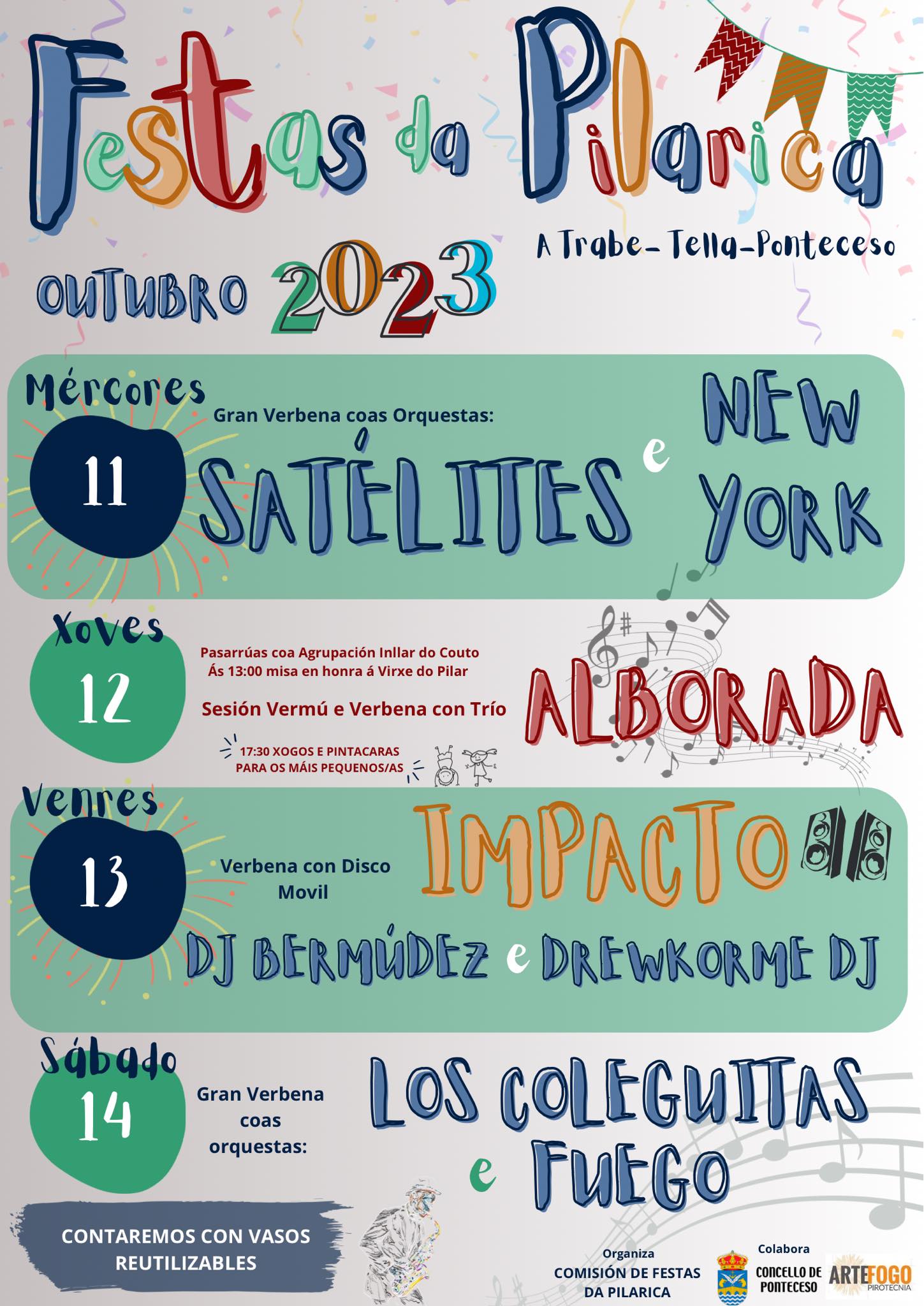 Festas da Pilarica de Tella-ponbteceso 2023