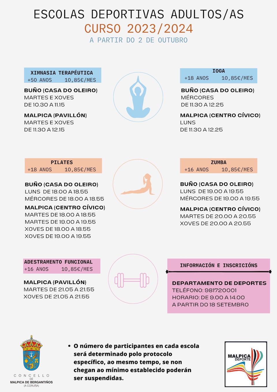 ESCOLAS DEPORTIVAS ADULTOS Malpica 2023-2024