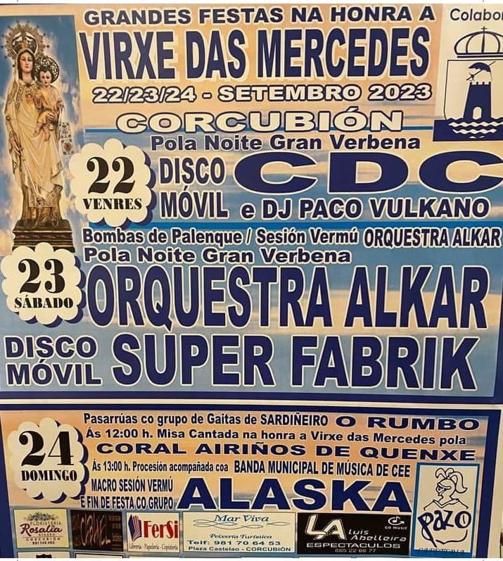Festas das Mercedes de Corcubion 2023