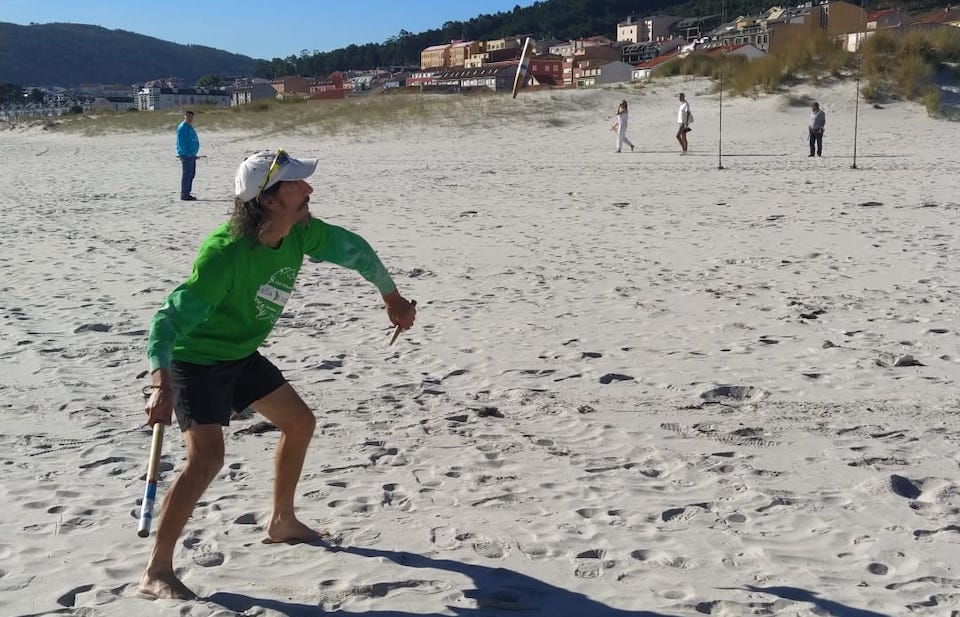 Billarda na praia de Laxe
