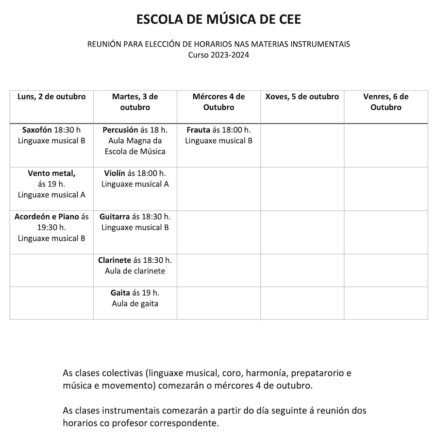 Reunión Horarios Escola Musica de Cee 23-24