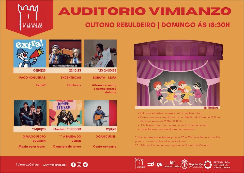 Programa Auditorio Vimianzo Outono Infantil 2023
