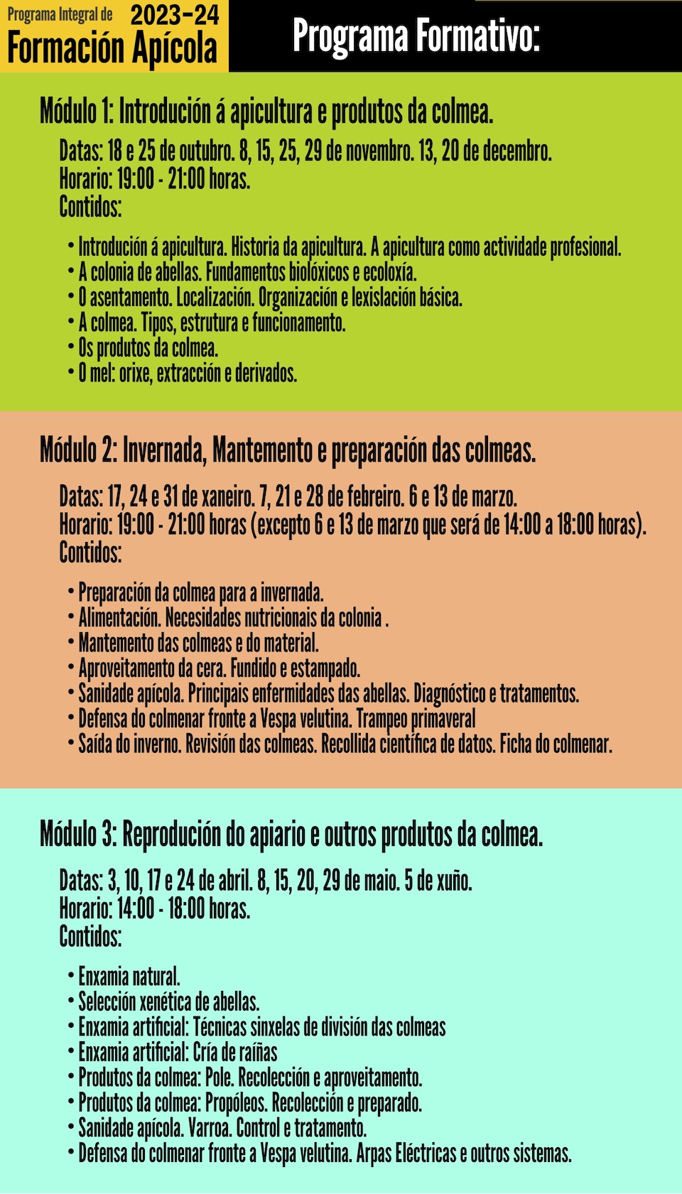 curso_apicultura EFA FOnteboa programa 23-24