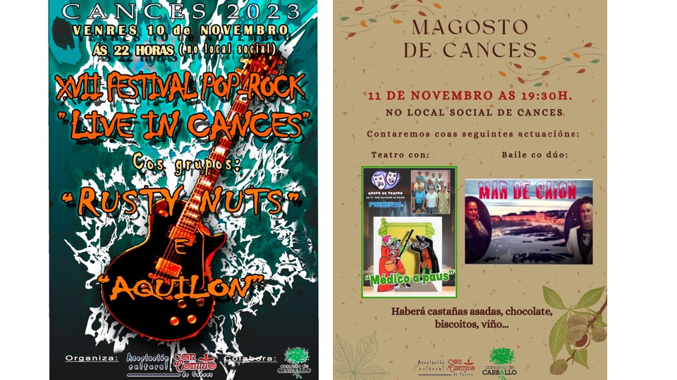 Festival e Magosto Live in Cances Carballo 2023