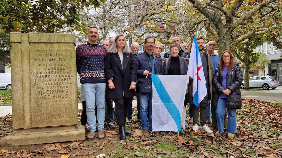 BNG de Bergantinos coa Bandeira galega
