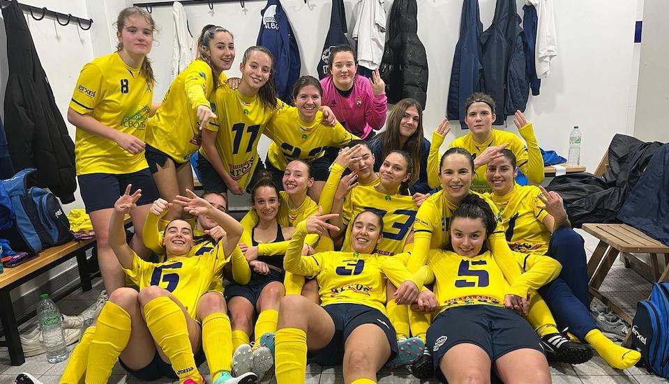 Mazaricos feminino celebrando a vitoria