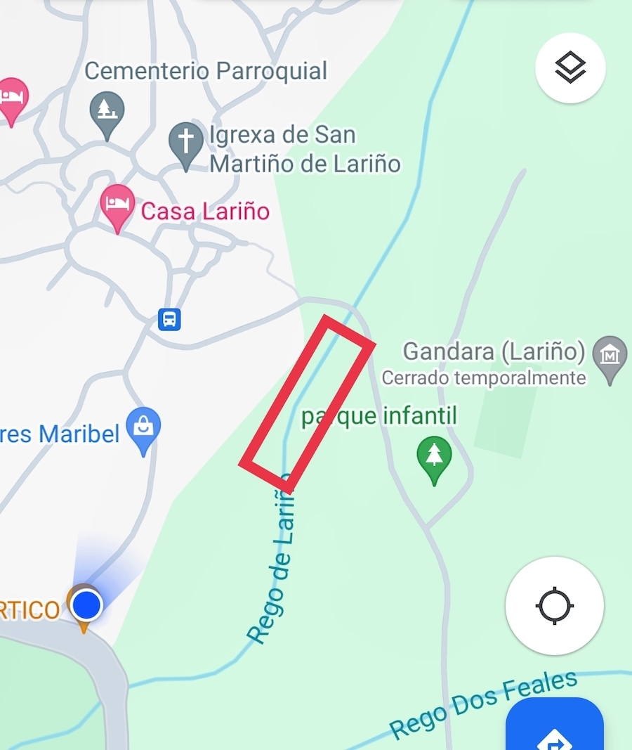 Rego de Larino Mapa
