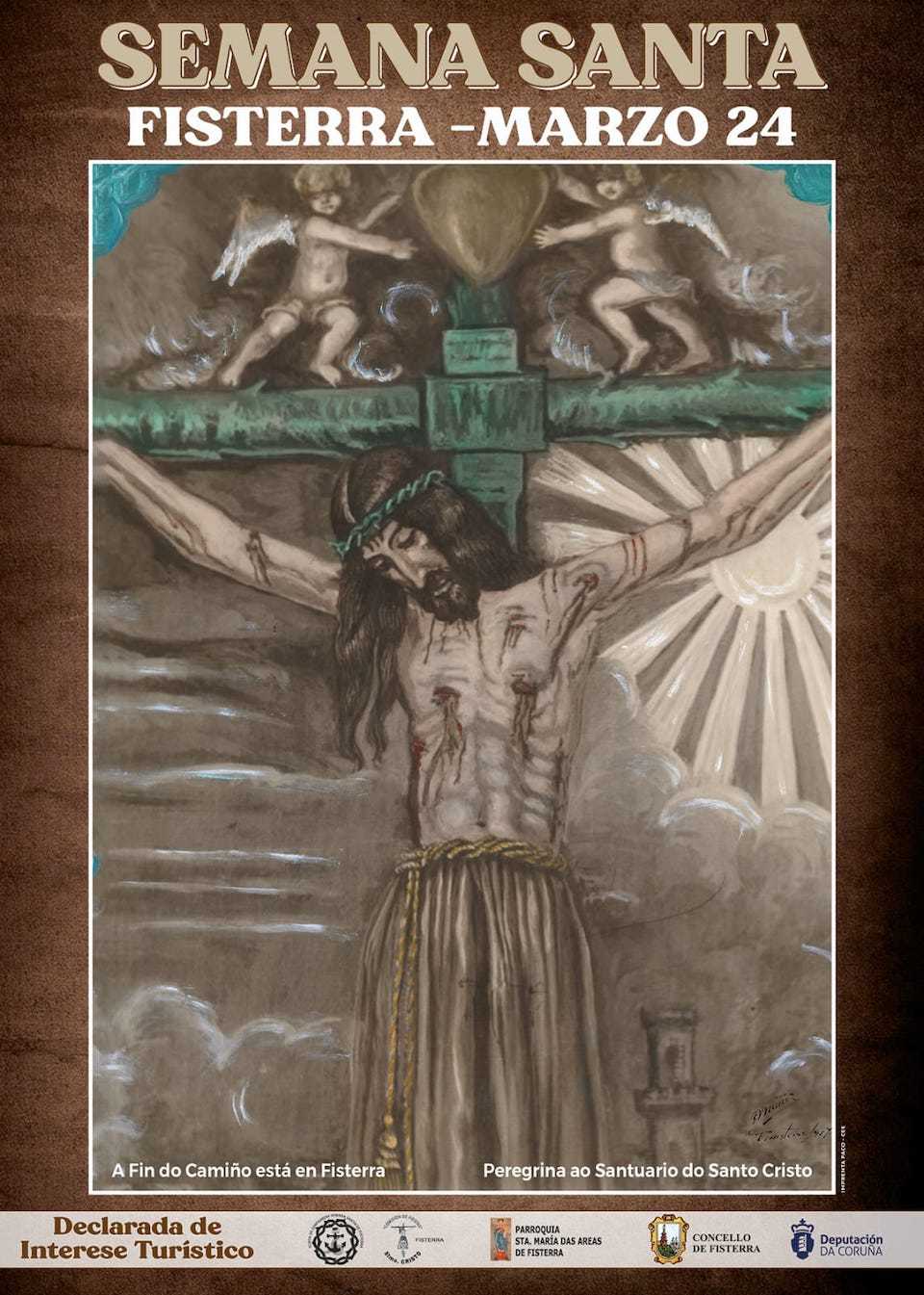 Cartel Semana Santa Fisterra 2024