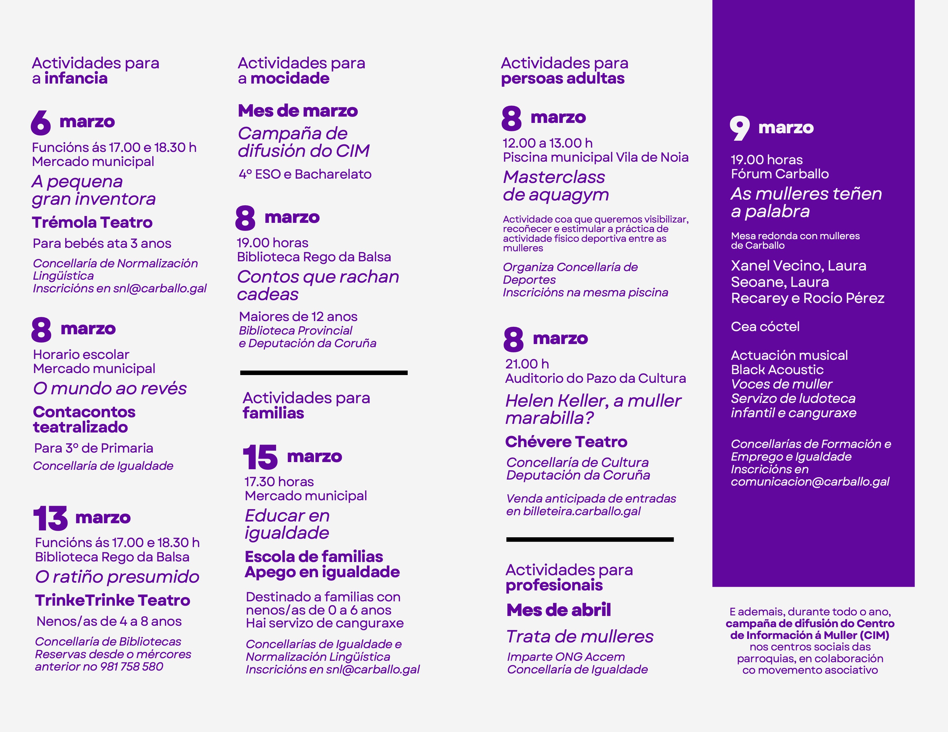 Programa 8M Carballo 2024