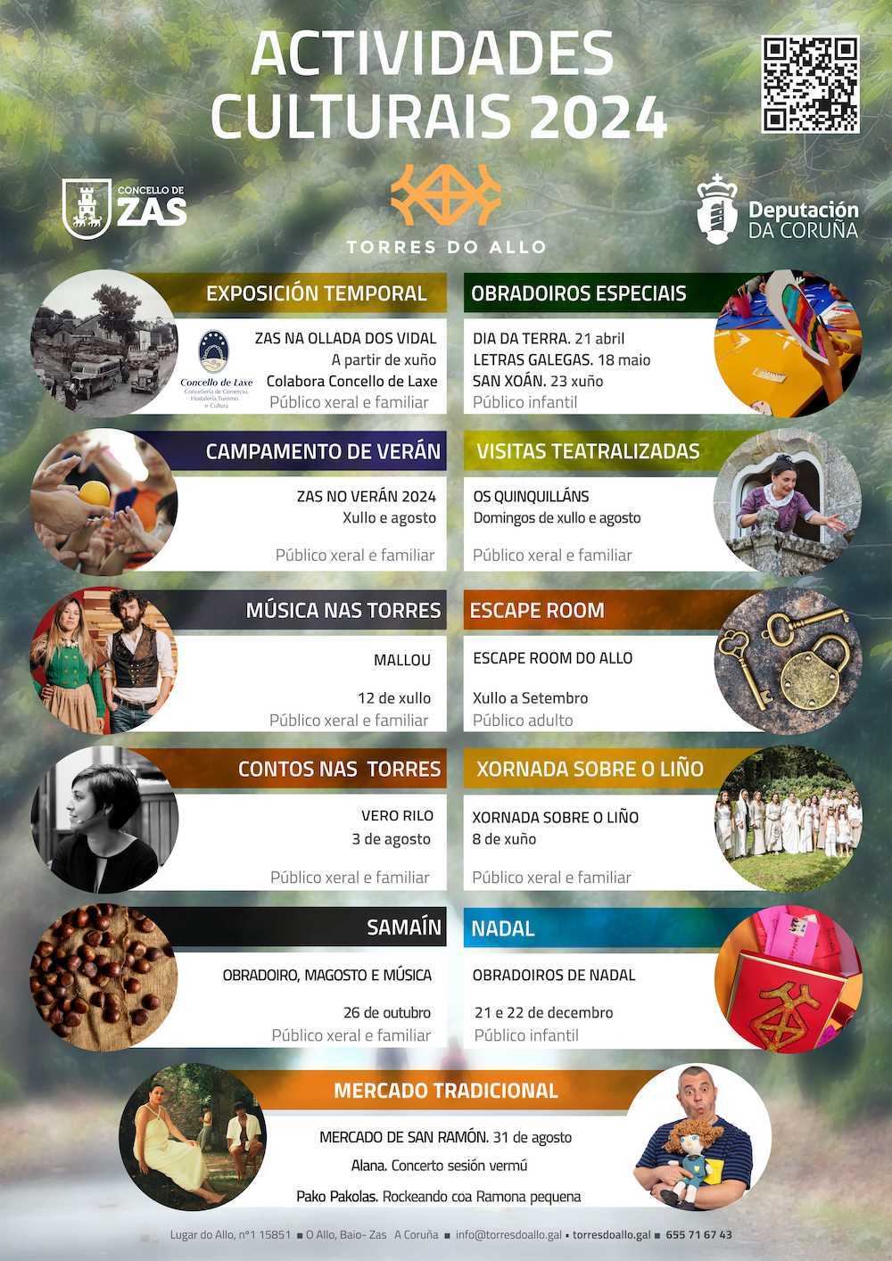 CARTEL ACTIVIDADES Torres do Allo 2024