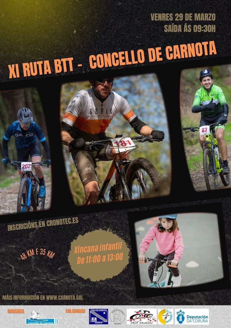 Cartel BTT Vindemo Ver Carnota 2024