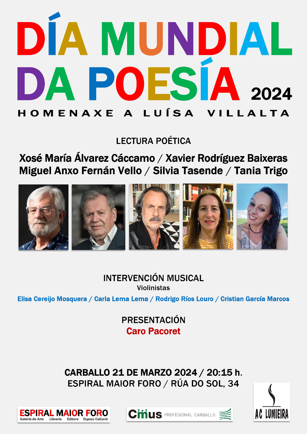 DÍA MUNDIAL DA POESÍA 2024 Último