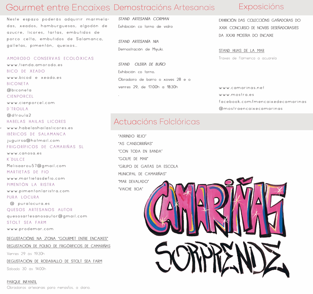 Programa Mostra Encaixe Camarinas 2024 2