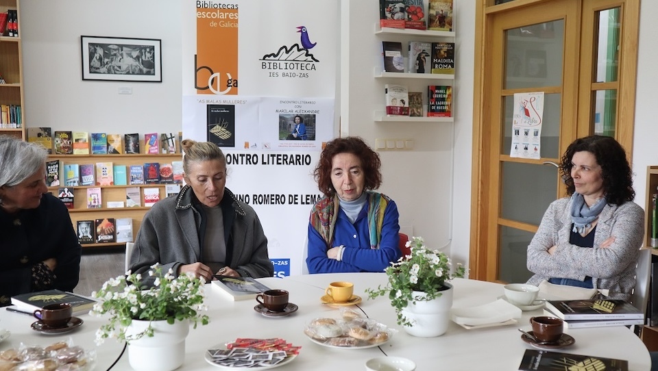 Marilar Alexandre no Club de Lectura do IES de Baio