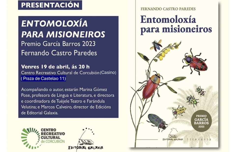 libro Fernando Castro Paredes con Entomoloxía para misioneiros