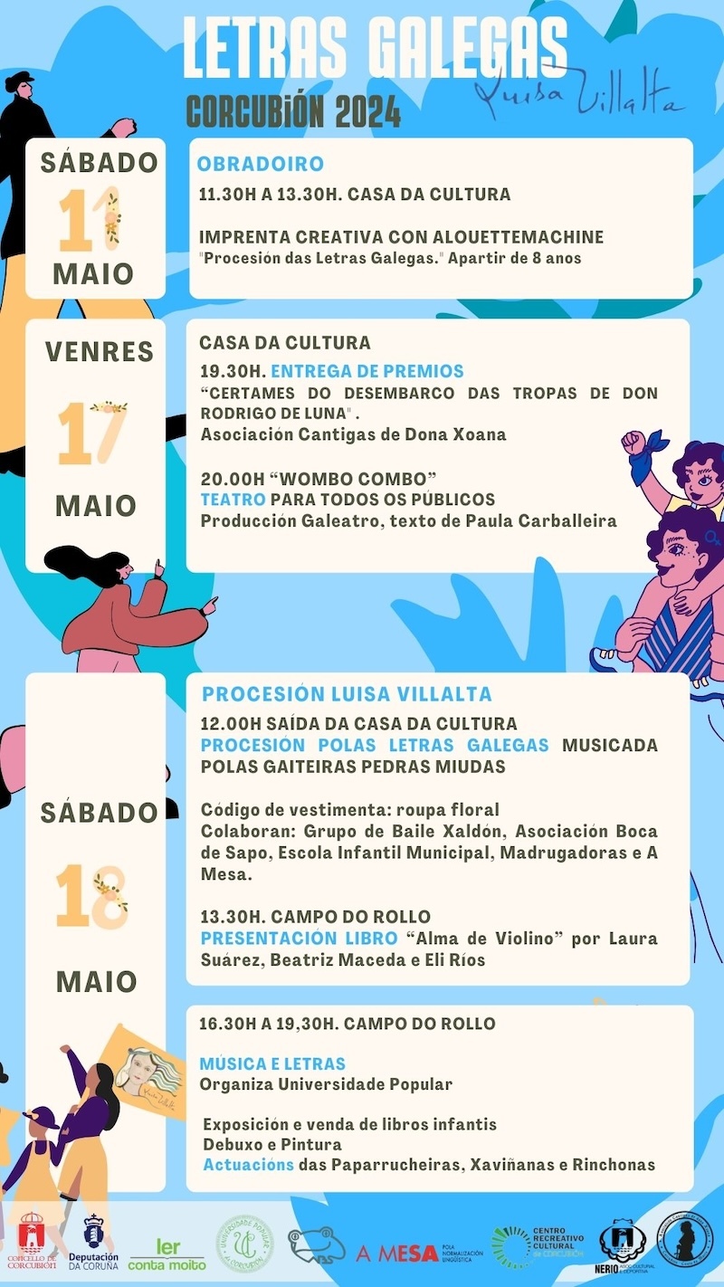 Cartazo_Letras Galegas_Corcubión