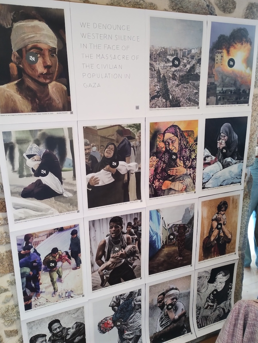 Exposicion Tarde Solidaria con Palestina BNG