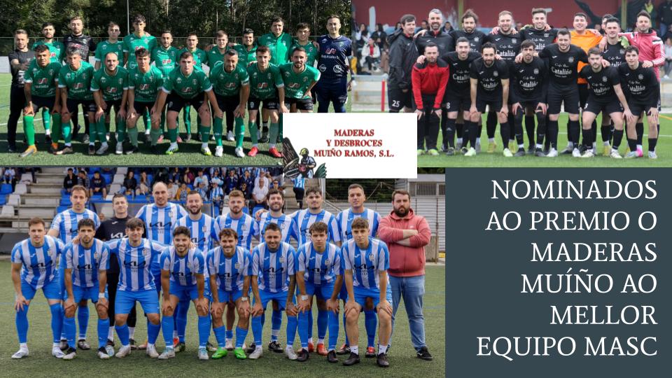 Nominados Mellor Equipo Masc Gala Futbol da Costa-QPC-2024