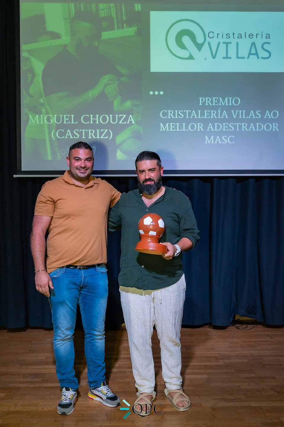 Miguel Chouza e Diego Vilas na Gala do Futbol da Costa QPC-Foto-Adan Perez Fidalgo