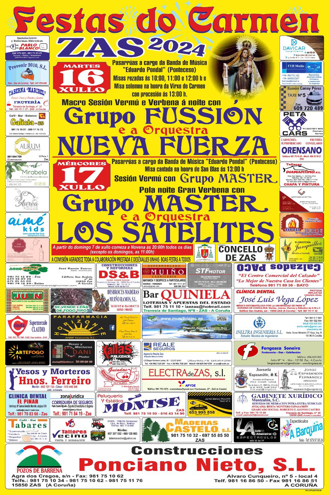 Festas do Carme de Zas 2024