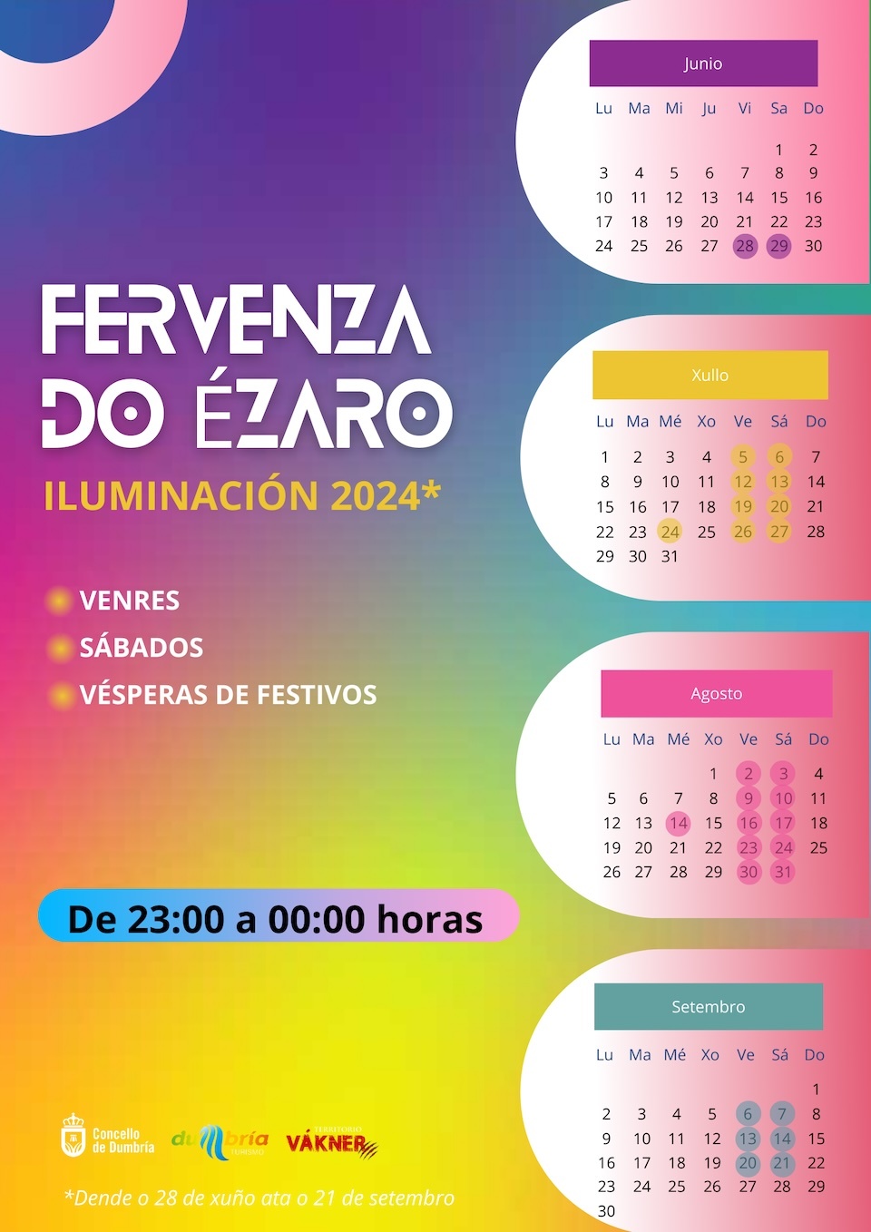 ILUIMINACIÓN Fervenza Ezaro 2024 Calendario