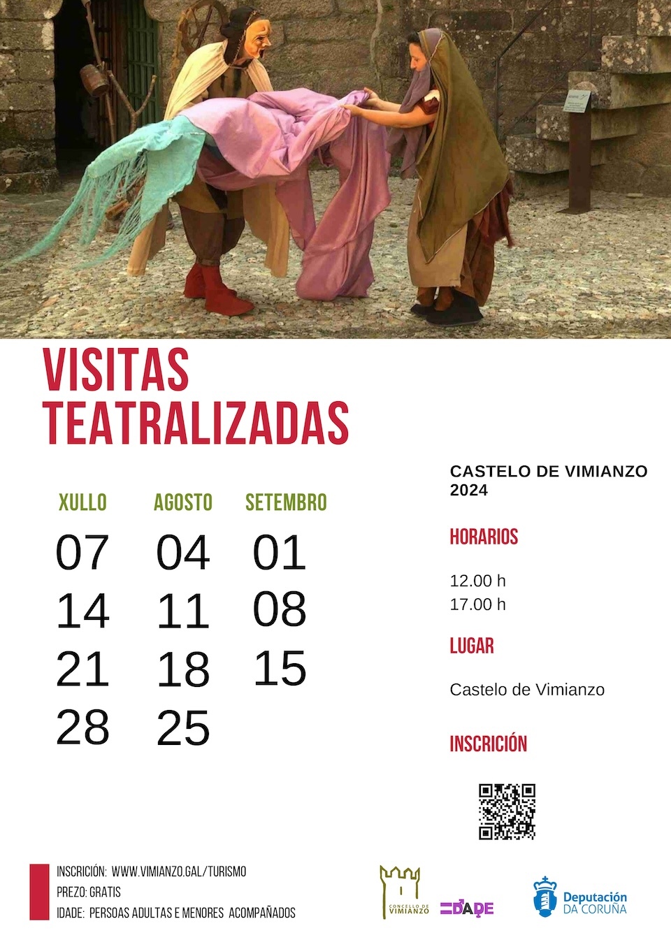 VISITAS TEATRALIZADAS 2024-Castelo Vimianzo