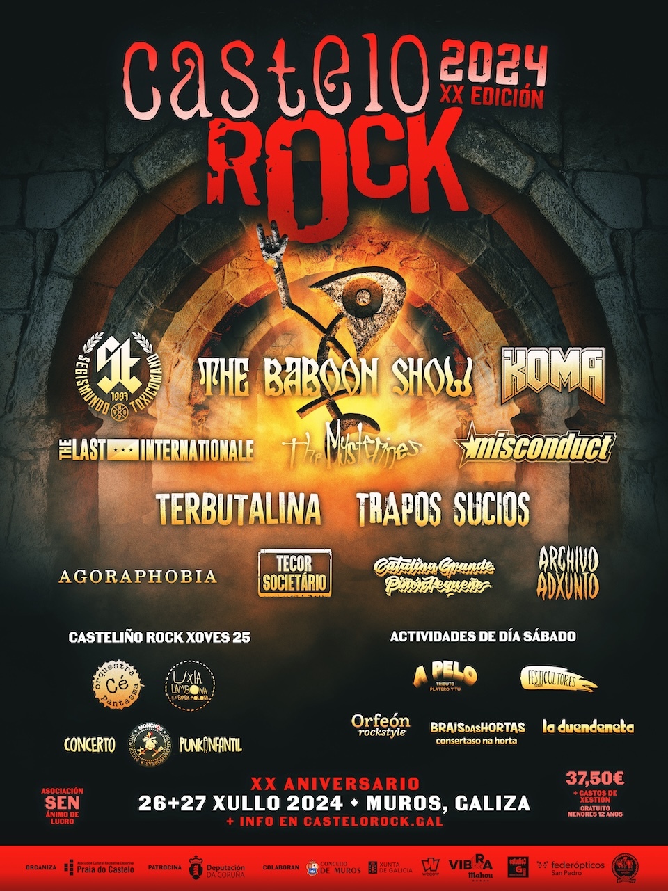 Cartel Festival Castelo Rock Muros 2024
