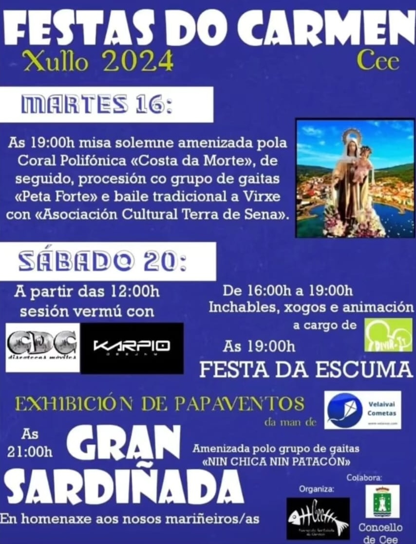 Festas do Carme de Cee 2024