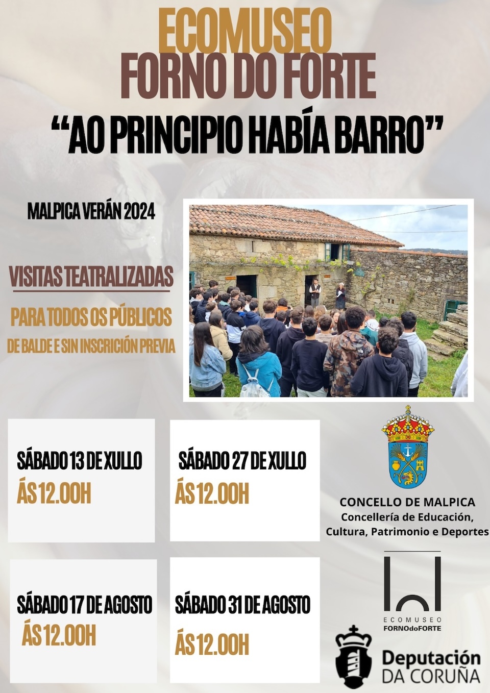 visitas teatralizadas Ecomuseo Forno do Forte